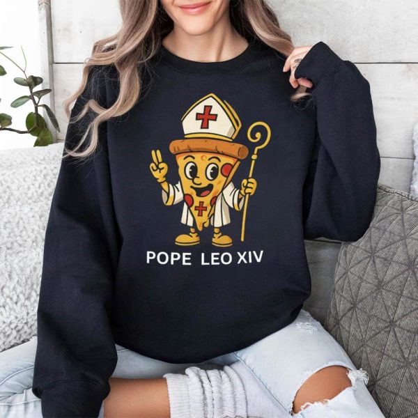 Pope Leo XIV Pizza Shirt 3