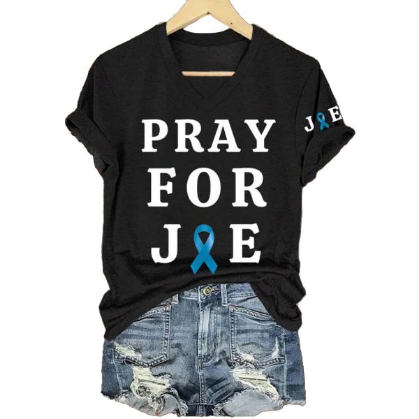 Pray For Joe Supportive Cancer Awareness Shirt 3