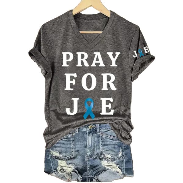 Pray For Joe Supportive Cancer Awareness Shirt 4