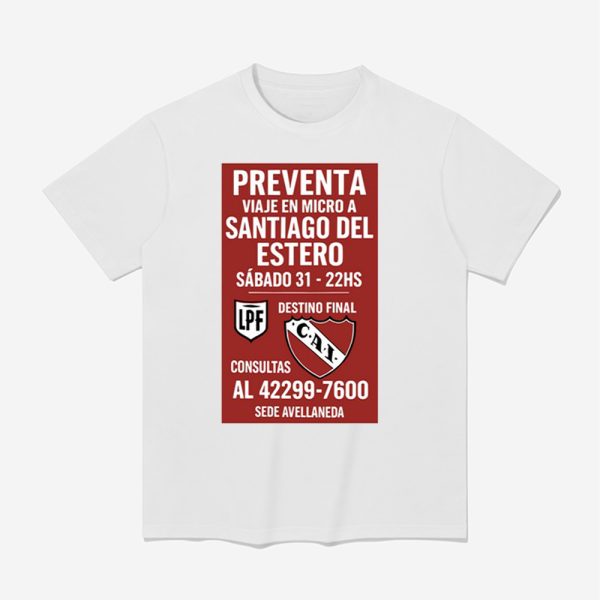 Preventa Viaje En Micro A Santiago Del Estero Sabado 31-22Hs Shirt