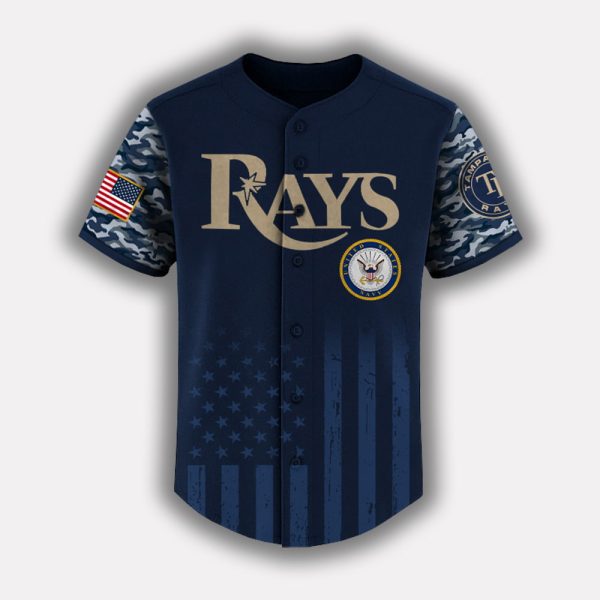 Rays US Navy Appreciation Night 2025 Baseball Jersey 2