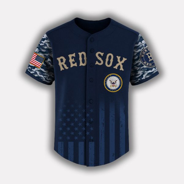Red Sox US Navy Appreciation Night 2025 Baseball Jersey 2