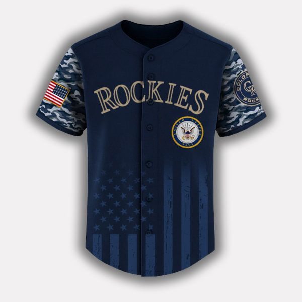 Rockies US Navy Appreciation Night 2025 Baseball Jersey 2