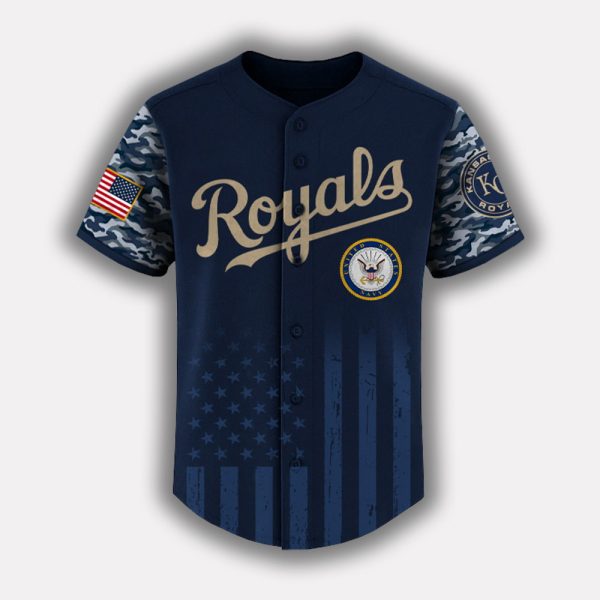 Royals US Navy Appreciation Night 2025 Baseball Jersey 2
