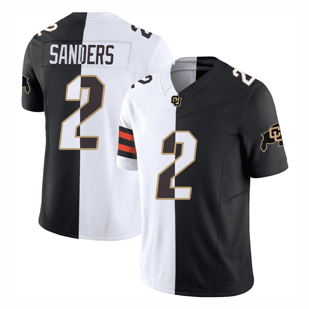Shedeur Sanders Half Buffaloes And Browns Jersey Shedeur Sanders Half Buffaloes And Browns Jersey