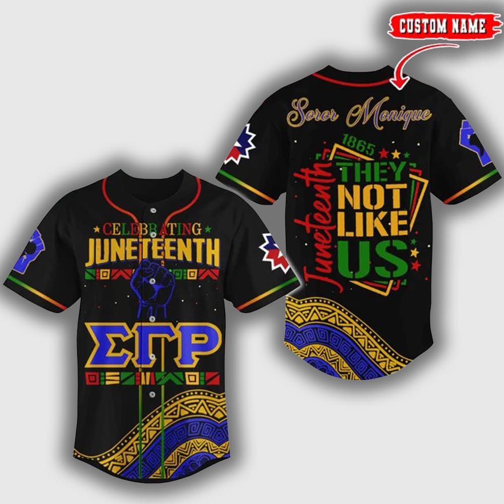 Sigma Gamma Rho Juneteenth Day They Not Like Us 2025 Jersey Sigma Gamma Rho Juneteenth Day They Not Like Us 2025 Jersey