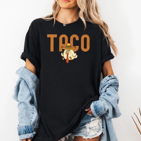 Taco Trump Always Chickens Out Shirt 2