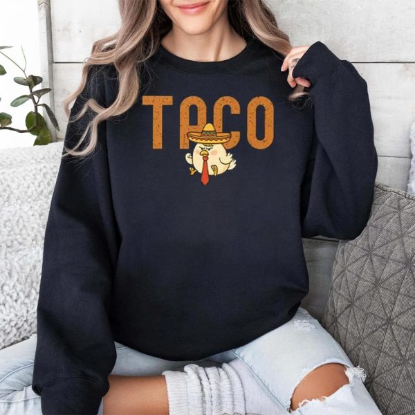 Taco Trump Always Chickens Out Shirt 3