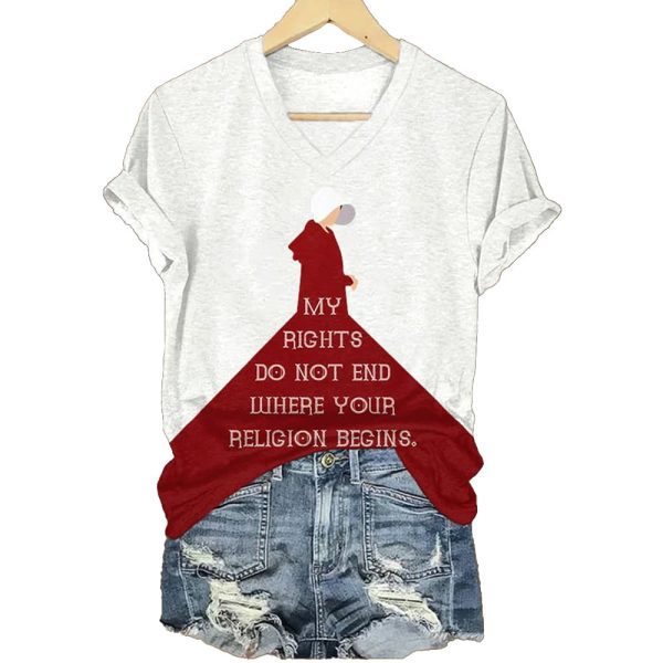 The Handmaids Tale My Rights Do Not End Where Your Religion Begins Shirt 3