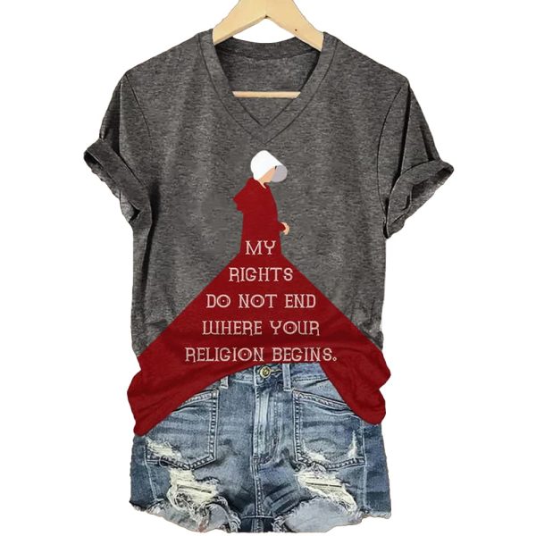 The Handmaids Tale My Rights Do Not End Where Your Religion Begins Shirt 4