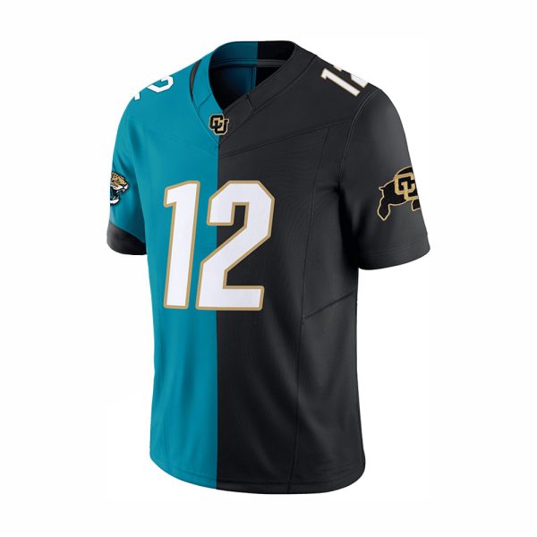 Travis Hunter Half Buffaloes And Jaguars Jersey 2
