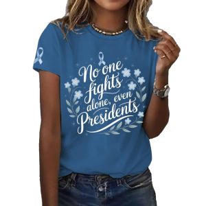 Joe Biden No One Fights Alone Even Presidents Shirt 1