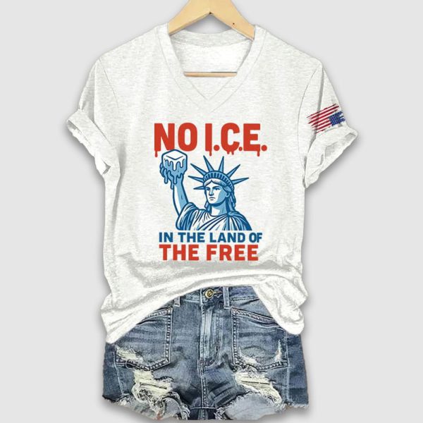 4th Of July No Ice In The Land Of The Free Shirt 3