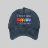 Be A Decent Human Its Not That Hard Baseball Cap 2