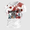 Bloody Immigrants Built America Shirt 2