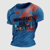 Bloody Immigrants Built America Shirt 3