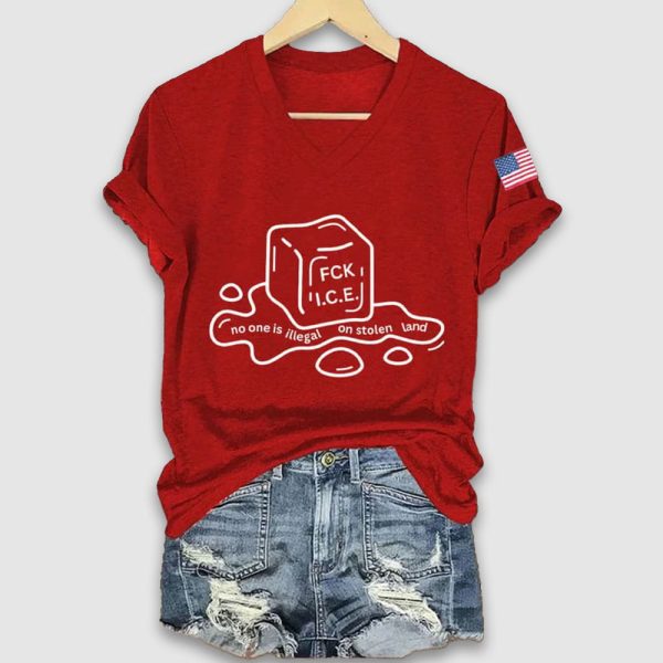 FDT Fck ICE No One Is Illegal On Stolen Land Shirt 4
