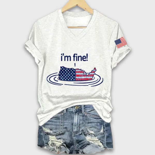 FDT Im Fine 4th of July Shirt 3