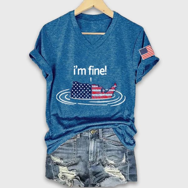 FDT Im Fine 4th of July Shirt 4