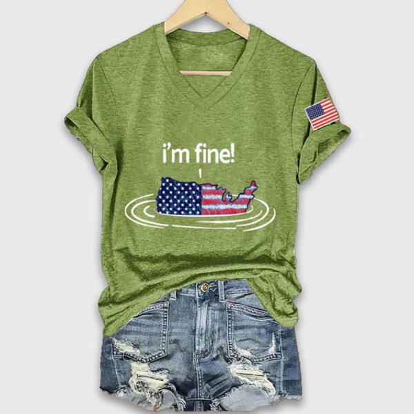FDT Im Fine 4th of July Shirt 5