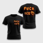 FUCK ICE Flame Two-Sided Shirt