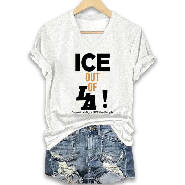 ICE Out Of La Deport La Migra Not The People Shirt 4