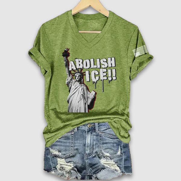 Liberty Statue Abolish Ice Shirt 1