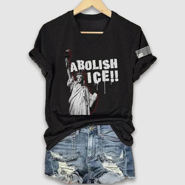 Liberty Statue Abolish Ice Shirt