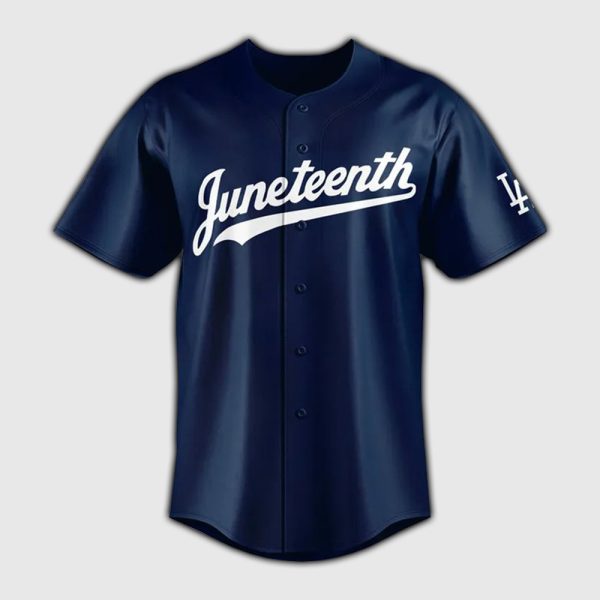 Lil Wayne Dodgers Juneteenth Baseball Jersey 2