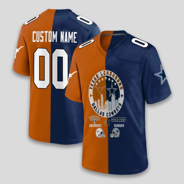 Longhorns On Saturdays Cowboys On Sundays Jersey
