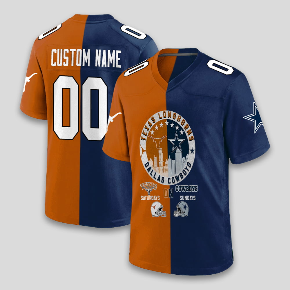 Longhorns On Saturdays Cowboys On Sundays Jersey Longhorns On Saturdays Cowboys On Sundays Jersey