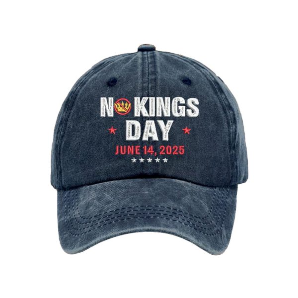No Kings Day June 14 2025 Baseball Cap 2