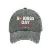 No Kings Day June 14 2025 Baseball Cap 3
