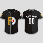 Personalized Pirates x Steelers Baseball Jersey