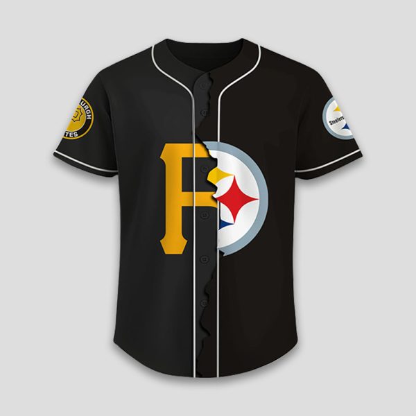 Personalized Pirates x Steelers Baseball Jersey 2