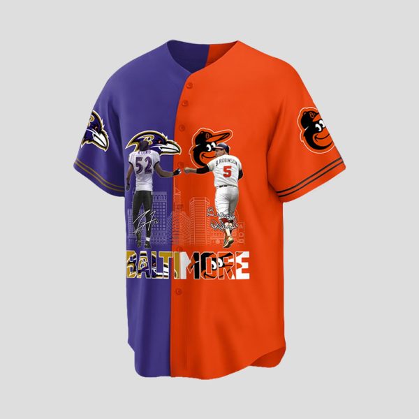 Ravens Lewis Robinson Orioles Baseball Jersey 2