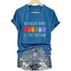 Retro Be A Decent Human It's Not That Hard Print T Shirt