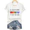 Retro Be A Decent Human It's Not That Hard Print T-Shirt