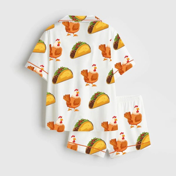 TACO Trump Always Chickens Out Pajama Set1