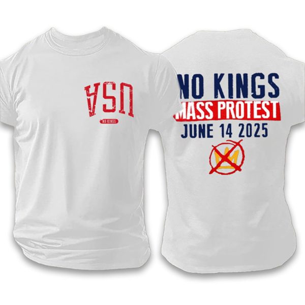 Upside Down USA No Kings Mass Protest June 14 2025 Shirt 2