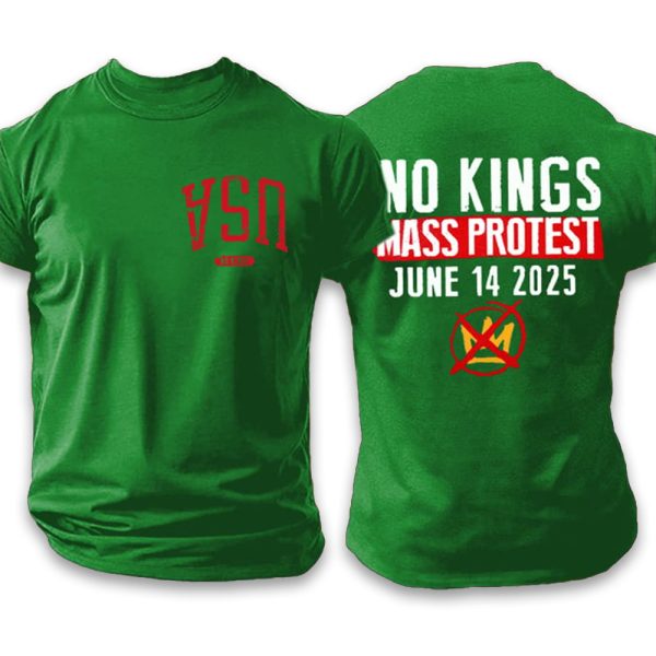 Upside Down USA No Kings Mass Protest June 14 2025 Shirt 3