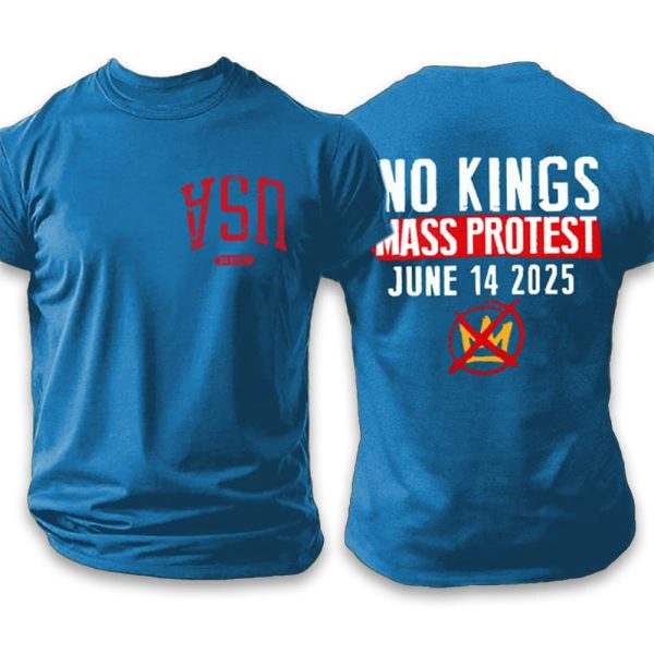 Upside Down USA No Kings Mass Protest June 14 2025 Shirt 4