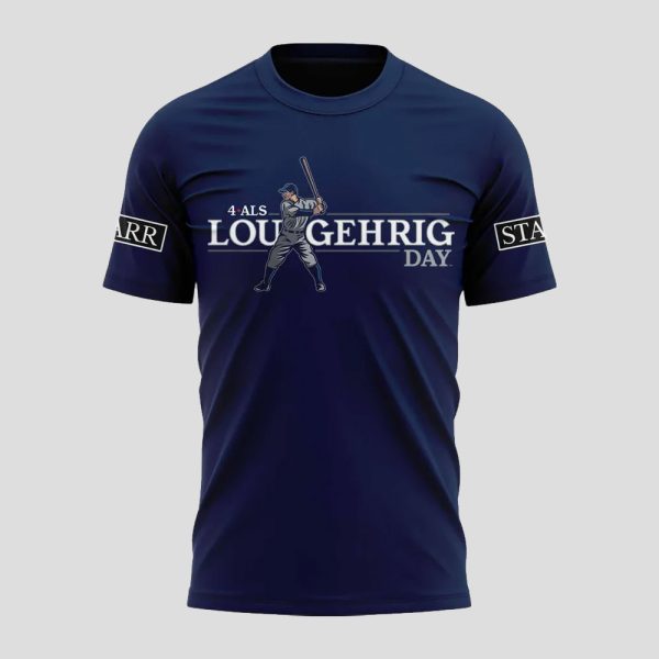 Yankees 2025 Lou Gehrig Day Shirt 2