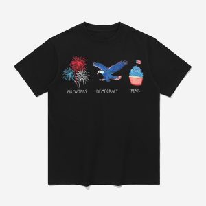 Fireworks Democracy Treats Independence Day FDT Shirt