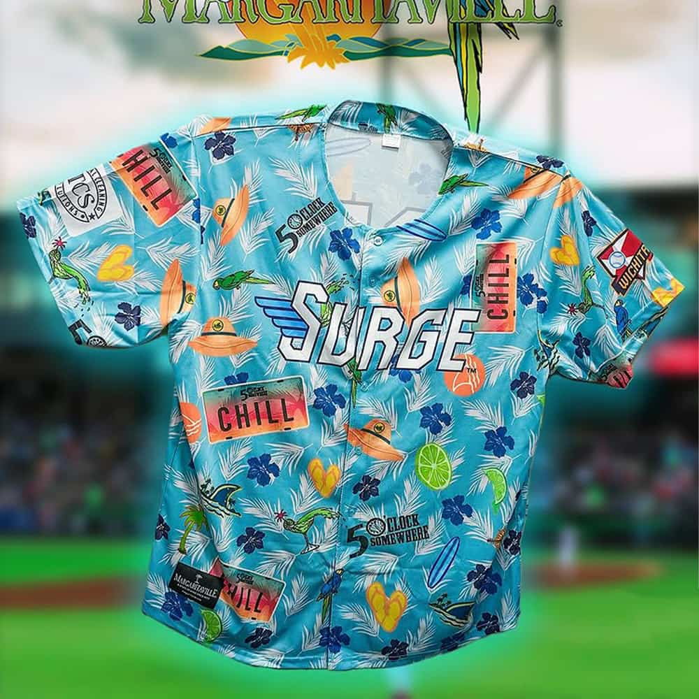 2025 Wichita Wind Surge Margaritaville Night Jersey Giveaway 2025 Wichita Wind Surge Margaritaville Night Jersey Giveaway
