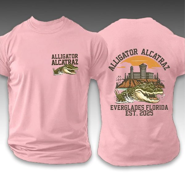 Alligator Alcatraz Everglades Florida Est 2025 Two Sided Shirt