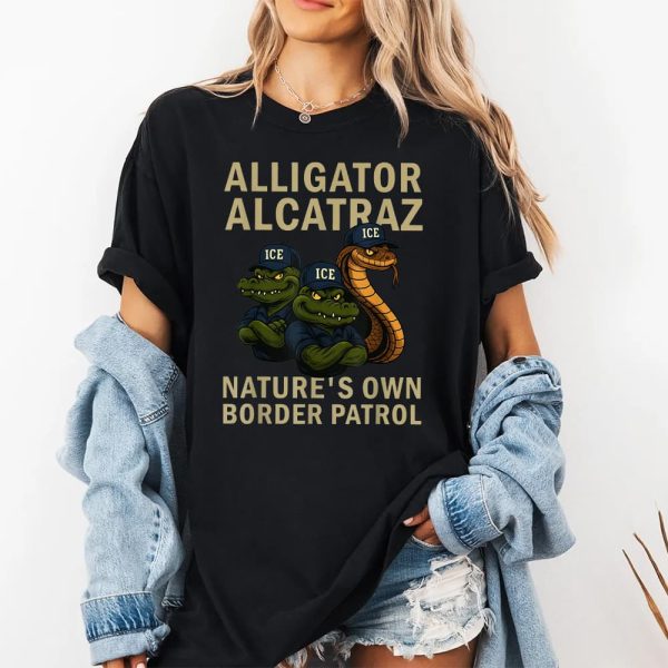 Alligator Alcatraz Ice Nature's Own Border Patrol Shirt