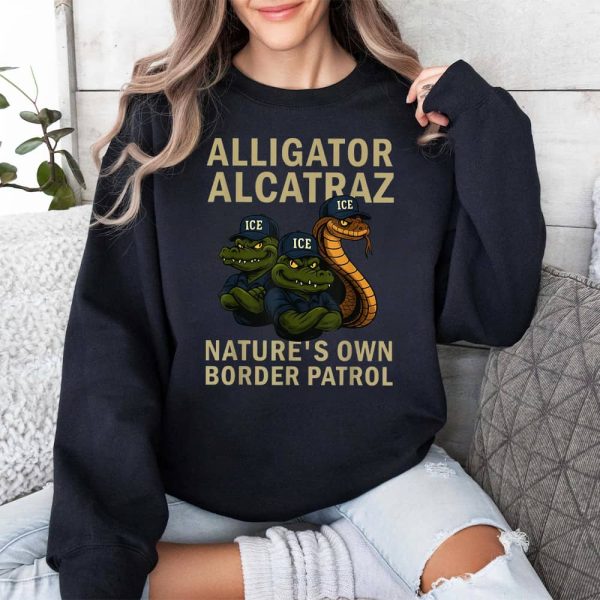 Alligator Alcatraz Ice Nature's Own Border Patrol Shirt