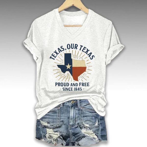 Flood Texas Our Texas Proud And Free Since 1845 Shirt 2