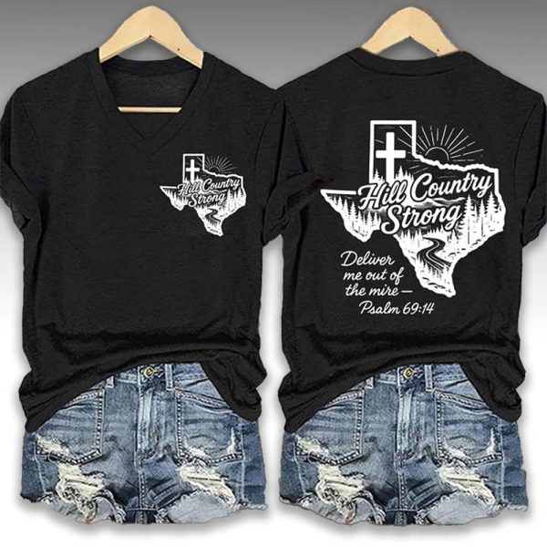Hill Country Strong Deliver Me Out Of The Mire Psalm 69 14 Shirt 2